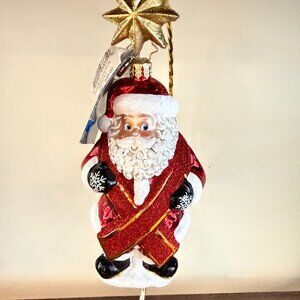 Christopher Radko “Charity Claus” AIDS Awareness Ornament – NEW w/ Tags